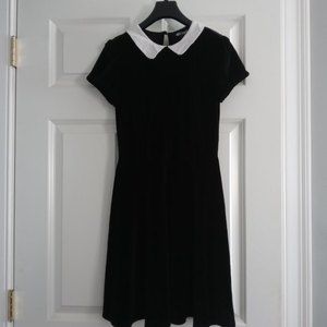 Hot Topic Black Peter Pan Collar Wednesday Adams Dress